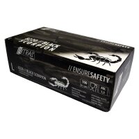 100x Latexhandschuhe schwarz Handschuhe Einweghandschuhe Einmalhandschuhe M L XL
